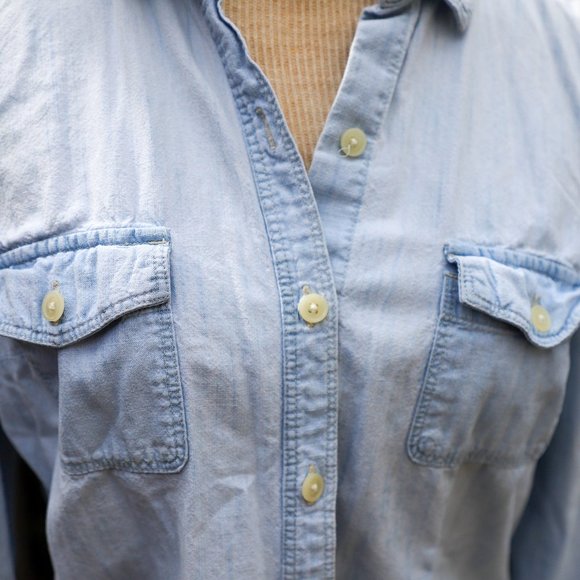 Chambray Button Up Shirt - Picture 3 of 8